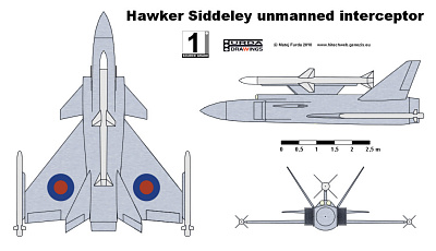 Hawker Siddeley UCAV unmanned anti-aircraft combat vehicle interceptor study proposal RPV