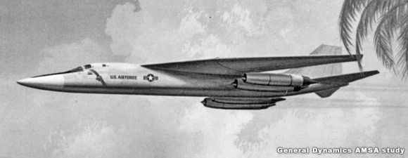 General Dynamics AMSA study bomber proposal