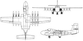 Douglas D-9766 missileer F6D-1 project proposal navy AAM-N-10 Eagle missile launcher carrier based aircraft