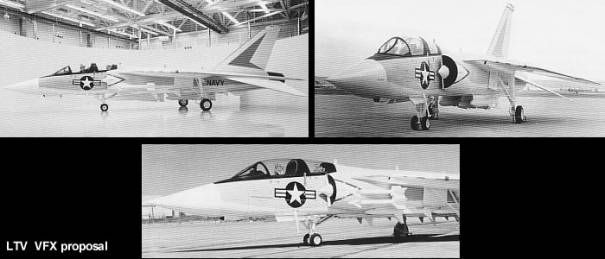 Ling Temco Vought LTV VFX proposal F-14 competitor navy fighter