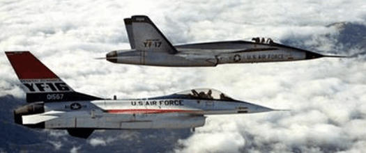 LWF ACF competitors General Dynamics YF-16 Northrop YF-17
