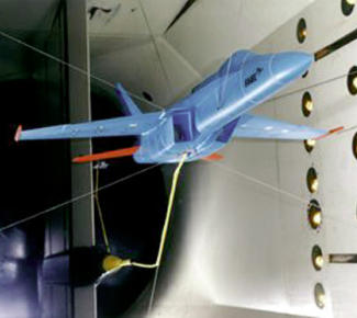 F/A-18E/F Superhornet wind tunnel test model
Boeing Northrop MDD
