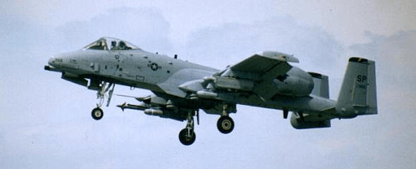 Fairchild Republic A-10A attack plane USAF