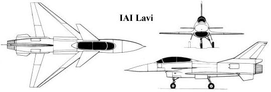 IAI Lavi fighter Izrael 3 view