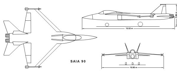 FAME SAIA 90 stealthy argentinian fighter project advanced