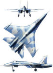 Sukhoi T-10 treguolka fighter istrebitel T10-1