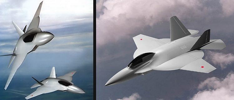 Mukhamedov OKB Integral I-2000 fighter design patent two engines stealthy modern rusk sthaky