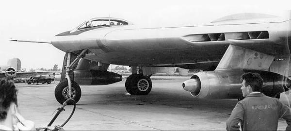 Northrop RB-49 reconnaissance USAF aircraft flying wing