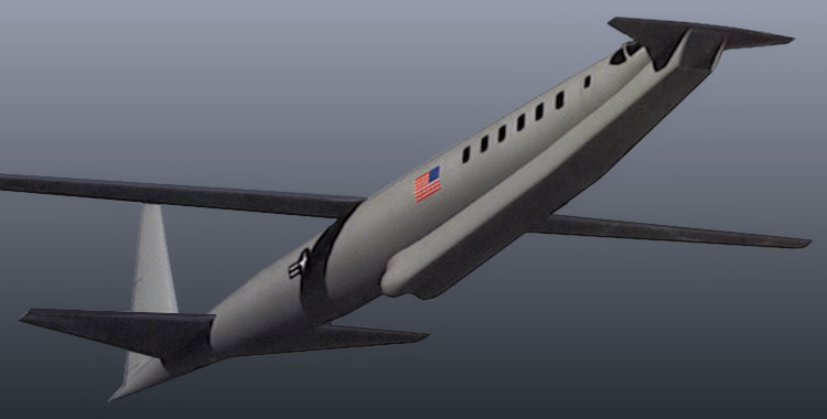 Boeing QSP studies quiet supersonic platform bomber dual role program DARPA stealth stealthy sonic boom supression reduction americk bombardr nadzvukov tresk