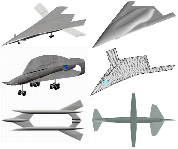 Boeing QSP studies quiet supersonic platform bomber dual role program DARPA stealth stealthy sonic boom supression reduction americk bombardr nadzvukov tresk
