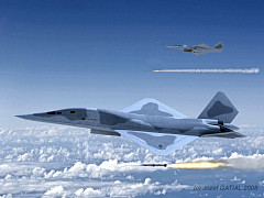 Northrop Grumman FB-23 tactical interim bomber YF-23 derivate future strike aircraft stealth