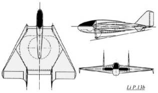 Lippisch P.13B triebflugel
experimental fighter ramjet propulsion