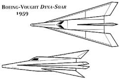 Boeing Chance Vought X-20 Dynasoar Dynamic Soaring USAF project proposal competition space vehicle plane shuttle military
