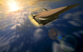 NASA USAF Allied Industries X-43C hypersonic experimental plane vehicle