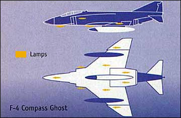 F-4 Compass Ghost visual stealth program USAF stealthy lights