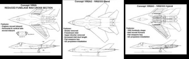 Lockheed ATF configurations