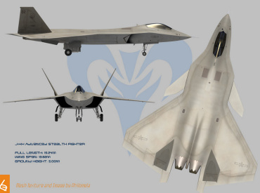J-XX chinese stealth fighter fake fiction artists impression