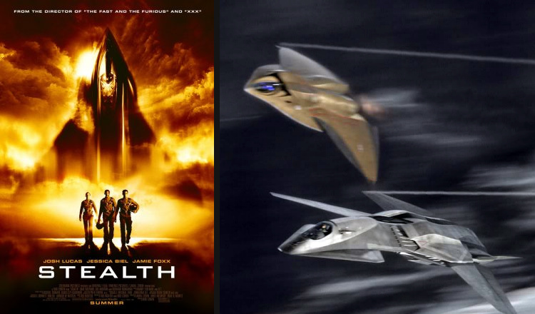 Columbia pictures Stealth F/A-37 Talon E.D.I. Extreme Deep Invader fictional fighter UCAV