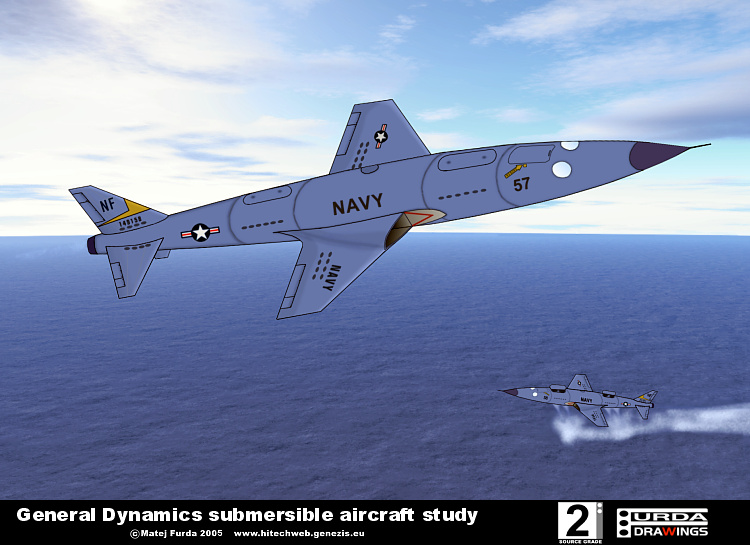 General Dynamics submersible aircraft study flying submarine