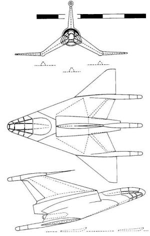 Payen Pa-59 VTOL experimental light fighter attack plane aircraft
