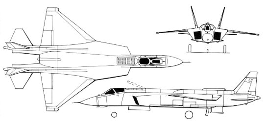 Yakovlev Yak-43 Jakovlev Jak-43 stealthy stealth advanced V/STOL fighter plane proposal project