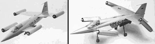 He-231 VJ-101A V/STOL plane aircraft fighter model