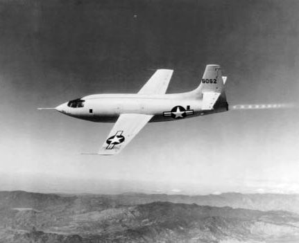 Bell MX-1 XS-1 X-1
Chuck E. Yeager
first supersonic flight