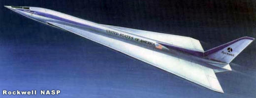 Rockwell X-30 NASP proposal NASA USAF military space plane "orient express"