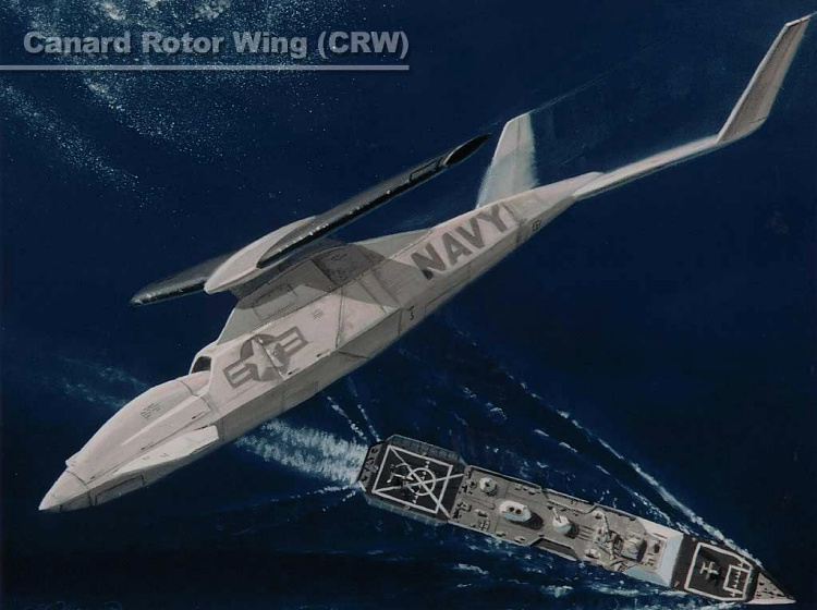 Boeing CRW Canard Rotor Wing McDonnell Douglas MDD UAV unmanned US Navy rotorcraft