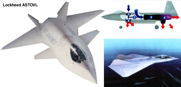 Lockheed ASTOVL advanced short take off vertical landing SSF supersonic STOVL fighter proposal project DARPA Skunk Works